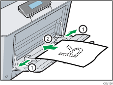 Bypass tray illustration