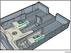 Paper feed tray illustration