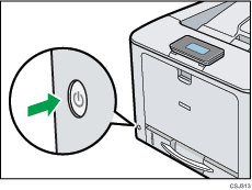 Illustration of the power switch