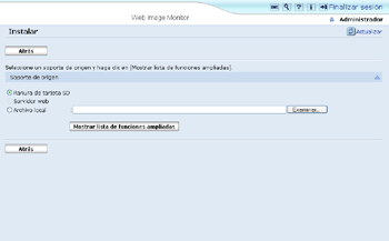Ilustración de la pantalla del navegador Web