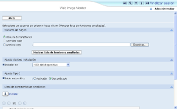 Ilustración de la pantalla del navegador Web