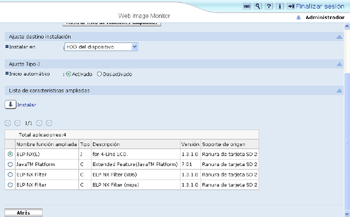 Ilustración de la pantalla del navegador Web