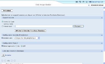 Illustration de la page du navigateur Web