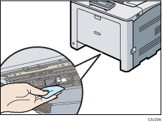 Illustration du rouleau d'alimentation papier