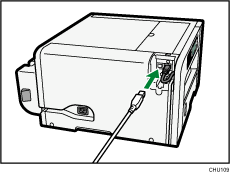 USB slot illustration