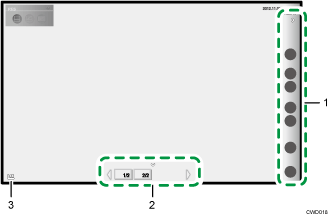 Application screen illustration numbered callout illustration