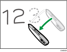 Illustration of erasing the stroke
