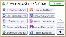 Abbildung Bedienfeld-Display