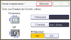 Abbildung Bedienfeld-Display