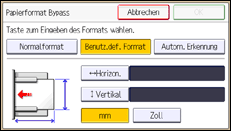 Abbildung Bedienfeld-Display