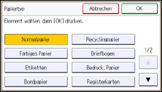 Abbildung Bedienfeld-Display