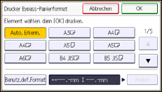 Abbildung Bedienfeld-Display