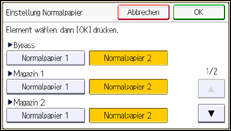 Abbildung Bedienfeld-Display