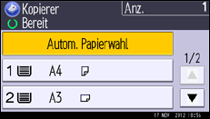 Abbildung Bedienfeld-Display