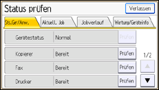 Abbildung Bedienfeld-Display