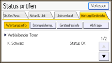 Abbildung Bedienfeld-Display