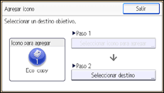 Ilustración de la pantalla panel de mandos