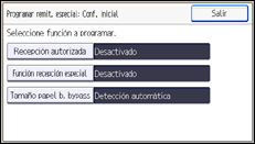 Ilustración de la pantalla panel de mandos