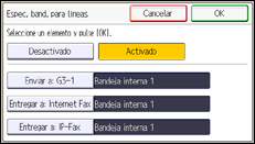 Ilustración de la pantalla panel de mandos
