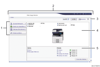 Ilustración de llamada numerada de ilustración de pantalla del explorador Web