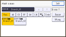 Ilustración de la pantalla panel de mandos