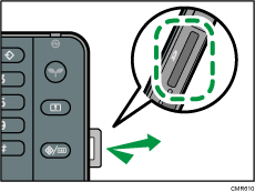 Ilustración de la ranura de memoria