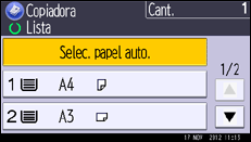 Ilustración de la pantalla panel de mandos