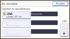 Schermafbeelding bedieningspaneel