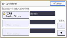 Schermafbeelding bedieningspaneel