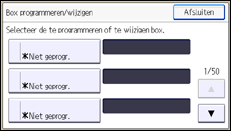 Schermafbeelding bedieningspaneel