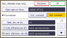 Schermafbeelding bedieningspaneel