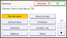 Schermafbeelding bedieningspaneel