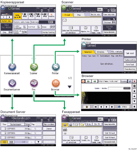 Afbeelding van het wijzigen van modi