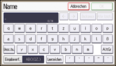 Schermafbeelding bedieningspaneel