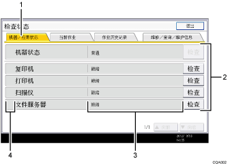 操作面板插图（标记编号的插图）