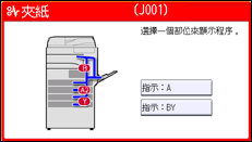 操作面板畫面說明圖