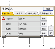 操作面板插图（标记编号的插图）