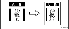 Illustration of Erase border function