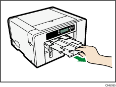 Illustratie verlenging uitvoerklep