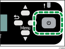 Illustratie aan/uit-knop