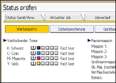 Abbildung Bedienfeld-Display