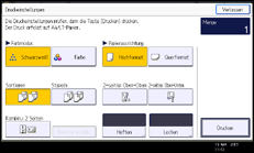 Abbildung Bedienfeld-Display