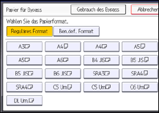 Abbildung Bedienfeld-Display