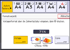 Abbildung Bedienfeld-Display