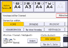 Abbildung Bedienfeld-Display