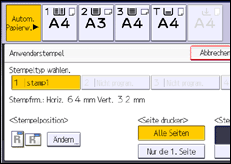 Abbildung Bedienfeld-Display