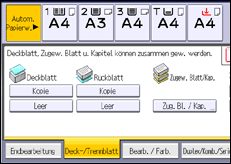 Abbildung Bedienfeld-Display