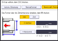 Abbildung Bedienfeld-Display