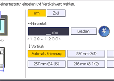 Abbildung Bedienfeld-Display