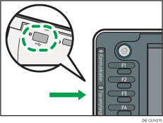 Abbildung des Steckplatzes